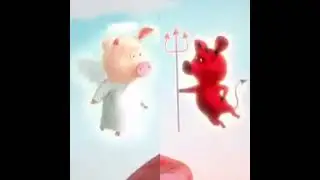 Ангел и демон из мультфильма 