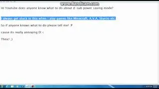 D sub power saving mode HELP!