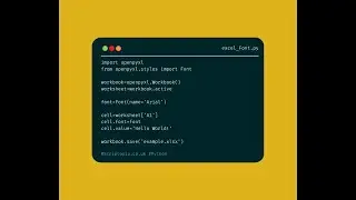 Python openpyxl - Change font type