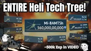 What happens if you research ALL the Helicopters???🤔🔥| Russian Tech Tree Experience!💀(Madness)