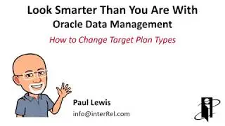How to Change Target Plan Types in Data Management