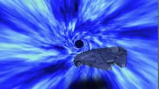 Star Wars Millenium Falcon Hyper Space effect C4D and After Effects