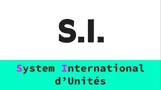 The SI System - Units and Conversions