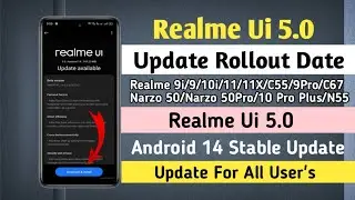 Realme Ui 5.0 New Update Rollout Date For Realme 9i/9/10i/10Pro Plus🤩 | Realme Ui 5.0 Stable Update