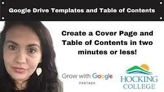 Create a Cover Page and Table of Contents in Two Minutes or Less with Google Docs!