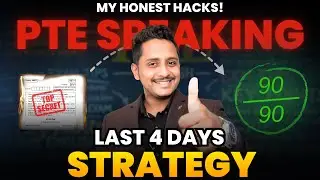 PTE Speaking Score 90/90 in Last 4 Days in 2024: Watch This Before the Exam | Skills PTE