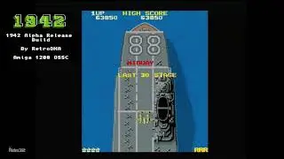 1942 Amiga Game Arcade Port - Alpha release preview (Amiga 1200 OSSC)