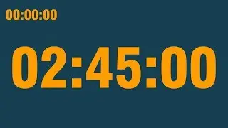 2 hour 45 minute timer (with end alarm, time elapsed and progress bar)