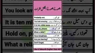 Easy Phrases for Daily Communication 