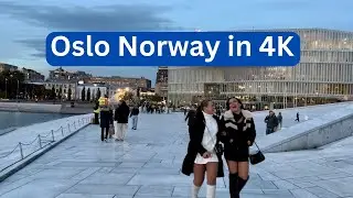 Oslo, Norway 🇳🇴 - Autumn Walk - 4K/60fps HDR - Walking Tour