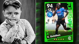 How good is he ❓🤔 / Victor Osimhen Review  94 Rated 🔥 In Efootball 2023 Mobile