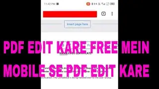 How to edit pdf file online in mobile | How to edit pdf file in mobile without any App.