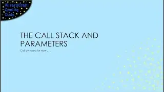 The Call Stack and Passing Parameters by Value - VSCode version (C functions - 3)
