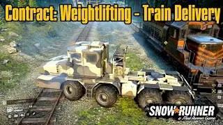SnowRunner | Weightlifting - Towing a Train | Wisconsin USA