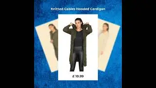 Buy Womens Knitted Cables Hooded Cardigan