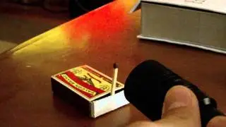Lighting a match with 300mw green laser pointer[Full HD]