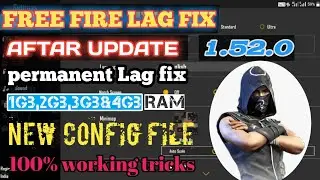 Freefire lag fix|| after update1.52.0|| new config file|| Team Dark Official