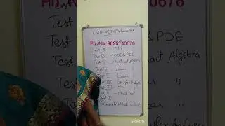 CSIR-NET MATHEMATICS -ONLINE TEST BATCH -ONLINE CLASSES -PYQ'S -STUDY MATERIAL 