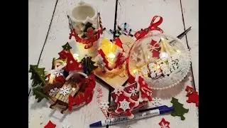 Segnaposto, porta tovaglioli e pallina di Natale. Tante idee con una fustella!