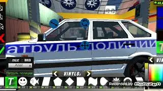 Как сделать полицейский автомобиль в Car parking multiplayer