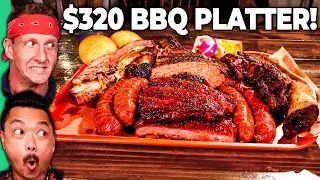 $14 TEXAS BBQ VS $320 TEXAS BBQ!! Vegan's Worst Nightmare!!