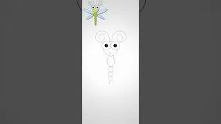 How to draw a dragonfly
