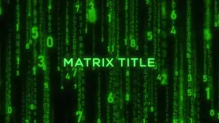 Create Matrix Title Animation in After Effects | Special Effects