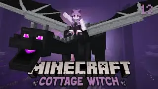 The End Dragon and Armour Upgrades ✨ - Cottage Witch Modded Minecraft Episode 13