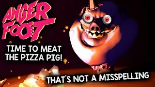 TIME TO MEAT MR. PIZZA PIG! HE IS INDEED MEATY! -- Let's Play Anger Foot