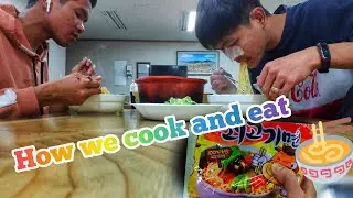 How we cook and eat as a foreign employee in Korea /DaroVlog