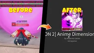 HOW TO FIX THE TELEPORT GLITCH On Roblox Anime Dimensions