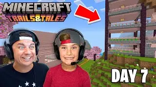 🔴LIVE - Finishing The Food Tower Minecraft 1.20 Trails & Tales (Day 7)
