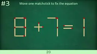 Easy Matchstick Math Puzzle Games