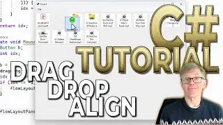 C# Tutorial: Add Draggable Auto-Aligning Buttons to Your C# Programs