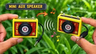 How To Build a High Performance AUX Speaker From Matchbox | Powerful DIY Mini Speaker || Spider DIY
