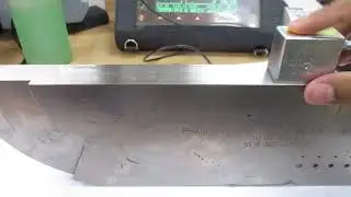 Ultrasonic Testing Sensitivity Check With PAUT Block