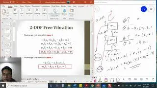EMM352 Lecture 6: 2DOF Free Vibration (Nat Freq & Mode Shapes)