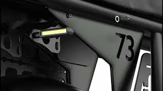 SUPER73 S2 Adventure  Number Plate Accent (RAW STEEL)