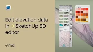 Edit elevation data in SketchUp 3D editor