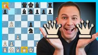 2 Queens On Move 10 😲 | Chess Rating Climb 1415 to 1456