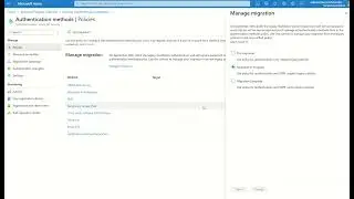 MFA Authentication Methods Policy (Migration)