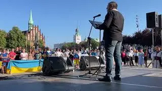 Dzień Niepodległości Ukrainy na pl. Solidarności w Szczecinie