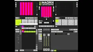 MADRIX レイヤ機能 グラデーションとホワイトライン