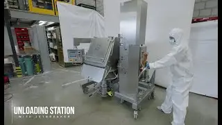 Unloading Station With Jet Breaker™ Designed by ILC Dover