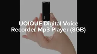 Uqique Mini Digital Voice Recorder, MP3 Player, Spy Recorder Video Review With Vocal Demonstration
