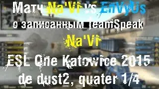 Игра с записанным TeamSpeak NA'VI с Katowice 2015, матч Na'Vi vs EnVyUs,de dust2, quater 1/4