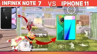 Infinix note 7 vs iPhone 11 1vs1 TDM Fight ⚡⚡