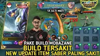 LATEST! THE MOST HEALTHY SABER EMBLEM AND BUILD 2021 l THE MOST HEALTHY SABER ITEM! - Mobile Legends