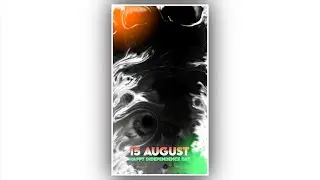 15 August Black Screen Template Video Background Full Screen | light Effect | Kinemaster Template