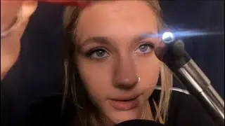 ASMR| SCHOOL NURSE EAR EXAM/ CLOSE WHISPER